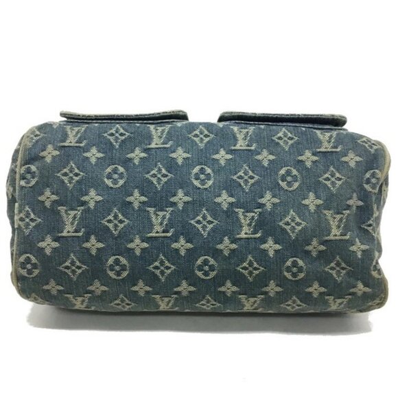 Authentic LOUIS VUITTON Monogram Denim Neo Speedy 30 Blue Handbag Shoulder Bag - Picture 4 of 16